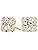 Diamond Earring Studs For Women 1.0 Carat Lab Created Brilliant Round Diamonds Floral design Shape Studs (E-F, VS2-SI1 ) In 14K Solid Rose White Yellow Gold Jewelry Gift For Her By Aone Jewelry
