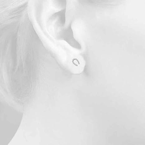 Aone Jewelry 0.60 Carat Lab-Grown White Diamond (E-F, SI1-SI2) Horseshoe Earrings For Women In 10K Solid Rose, White & Yellow Gold.