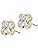 Diamond Earring Studs For Women 1.0 Carat Lab Created Brilliant Round Diamonds Floral design Shape Studs (E-F, VS2-SI1 ) In 14K Solid Rose White Yellow Gold Jewelry Gift For Her By Aone Jewelry