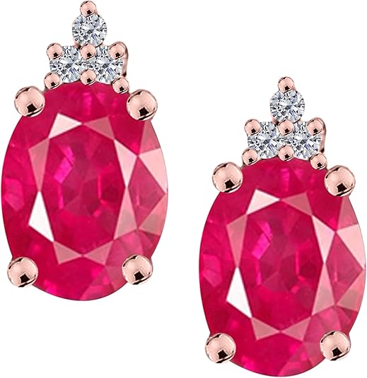 Aonejewelry14K 2.50 Carats Diamond Gemstone Earrings for Women For Women's In Rose Gold Prong-Setting Gemstone Wedding Jewelry Collection