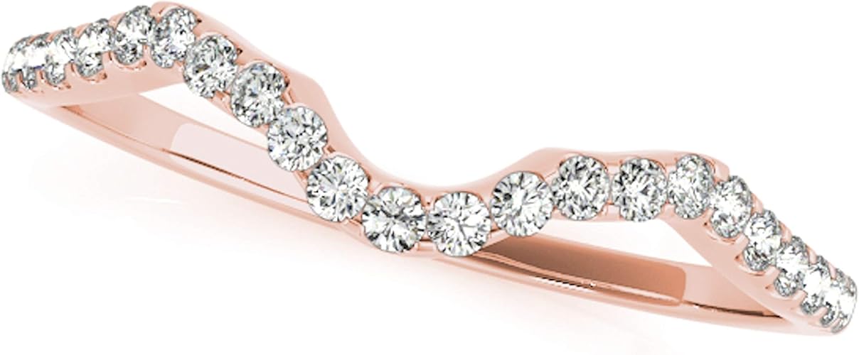 Aonejewelry 10K Rose, White & Yellow Gold 3/4 Carat Engagement Bridal Set Ring, Best Valentinesday Gift