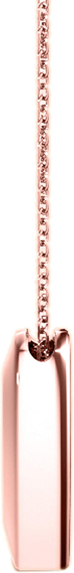 0.25 Carat Natural White Diamond In Center Of Beautiful Heart Shape Pendant Crafted In Rose White And Yellow Gold With 18" Box Chain Gold Plated Over 925 Sterling Silver For Women