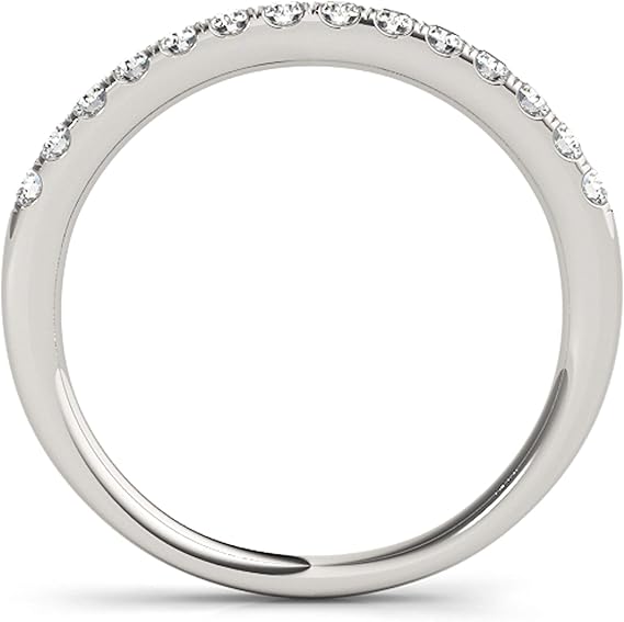 Aonejewelry 0.25 Carat Diamond Engagement Wedding Band In 10K Solid Rose, White & Yellow Gold, Best Valentinesday Gift