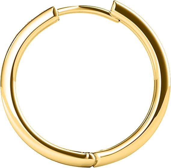 AoneJewelry1/2 Carat Natural Diamond (J-K/ I1-I2) Hoop Earrings for Women In 10K Gold Prong-Setting Gemstone Wedding Jewelry Collection