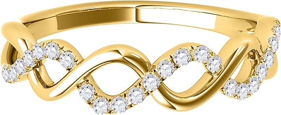 Diamond Engagement Ring For Women 0.25 Carat Round Shape White Diamond Prong Setting 3 Stones Engagement Aniversary Ring In 10K Solid Rose, White & Yellow Gold Collection