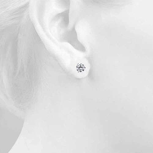 AoneJewelry0.40 CaratsW Round White Diamond Martini Stud Earrings for Women in 14K White Gold Prong-Setting Gemstone Wedding Jewelry Collection