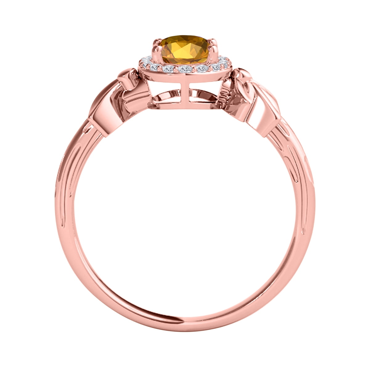 1.40 Carat Diamond Gemstone Ring In 10K Solid Rose, White & Yellow Gold, Best Valentinesday Gift