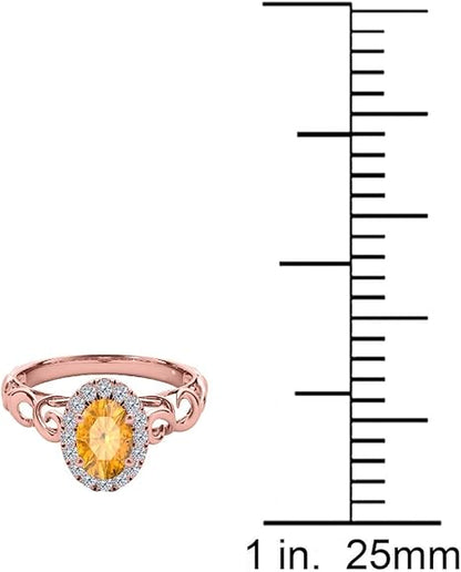 1.35 Carat Diamond Gemstone Ring In 10K Solid Rose, White & Yellow Gold, Best Valentinesday Gift