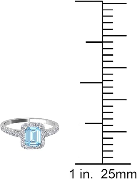 1.85 Ct. Natural Aquamarine Diamond Ring crafted in 10k Rose, White & Yellow Gold, Best Valentinesday Gift