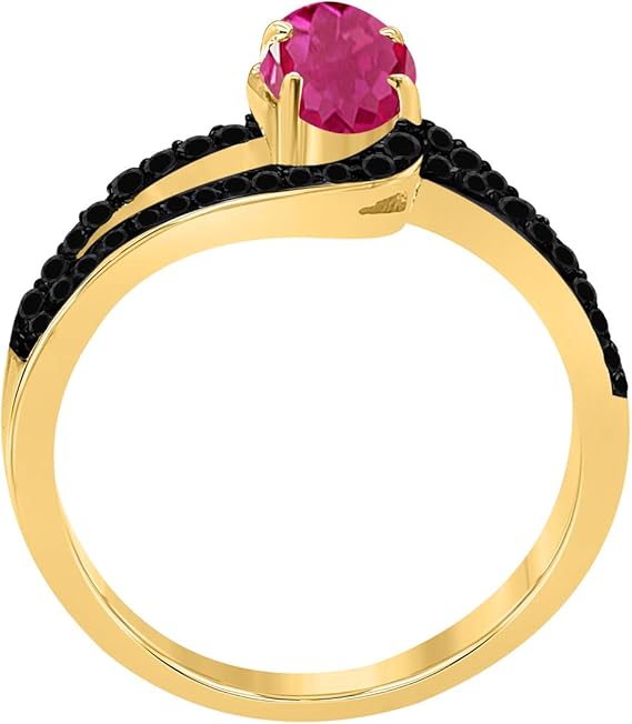 Aonejewelry 1.45 Ct. Pink Topaz 10K Rose, White & Yellow Gold Dimaond Ring, Best Valentinesday Gift