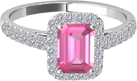 1.85 Ct. Pink Topaz 10K Rose, White & Yellow Gold Dimaond Ring, Best Valentinesday Gift