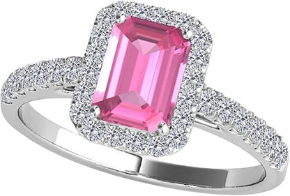 1.85 Ct. Pink Topaz 10K Rose, White & Yellow Gold Dimaond Ring, Best Valentinesday Gift