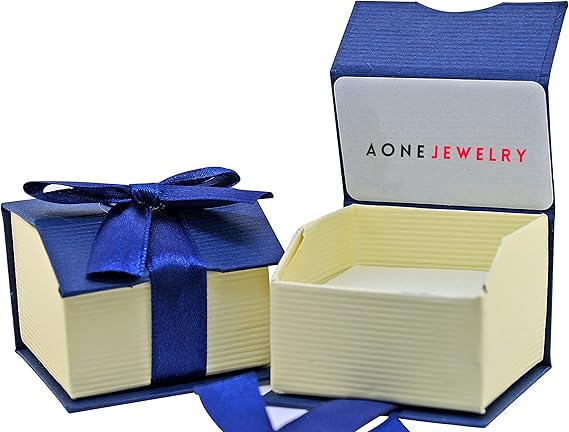 AoneJewelry Sapphire Gemstone Engagement Rings for Women | 10K Rose, White & Yellow gold 1.50 Carat Violet Blue Color Round Cut Prong Setting Genuine Diamond Wedding Jewelry Collection