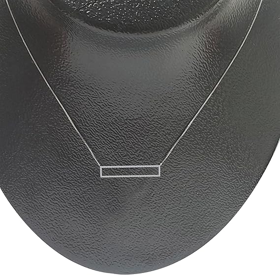 3/8 Carat Natural Round White Diamond Rectangle Shape Pendant Necklace For Women In 10K Rose, Yellow and White Gold with Gold Plated 925 Sterling Silver 18" Box Chain